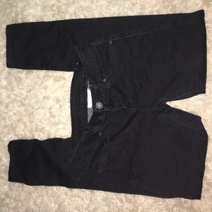 Black red camel jeans